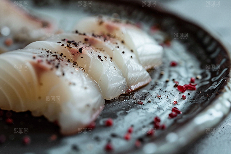 美味生鱼片食材美食摄影图