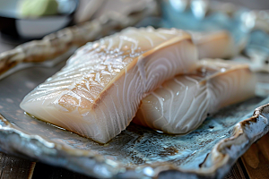 美味生鱼片海鲜食材摄影图