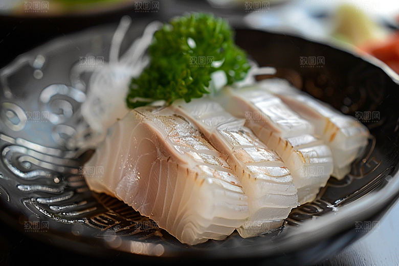 美味生鱼片鱼生食材摄影图