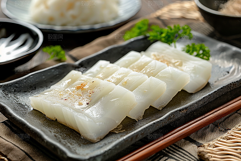 美味生鱼片食材日料摄影图