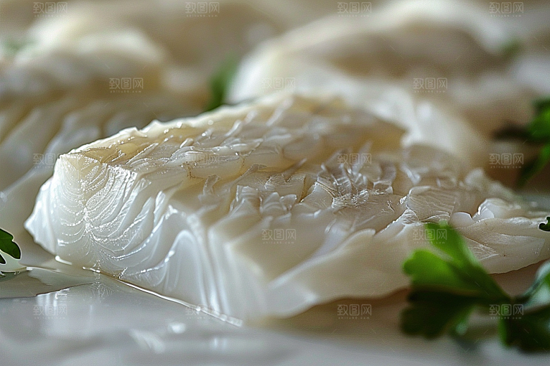 美味生鱼片新鲜鱼肉摄影图
