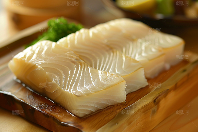 美味生鱼片海鲜冰箱摄影图