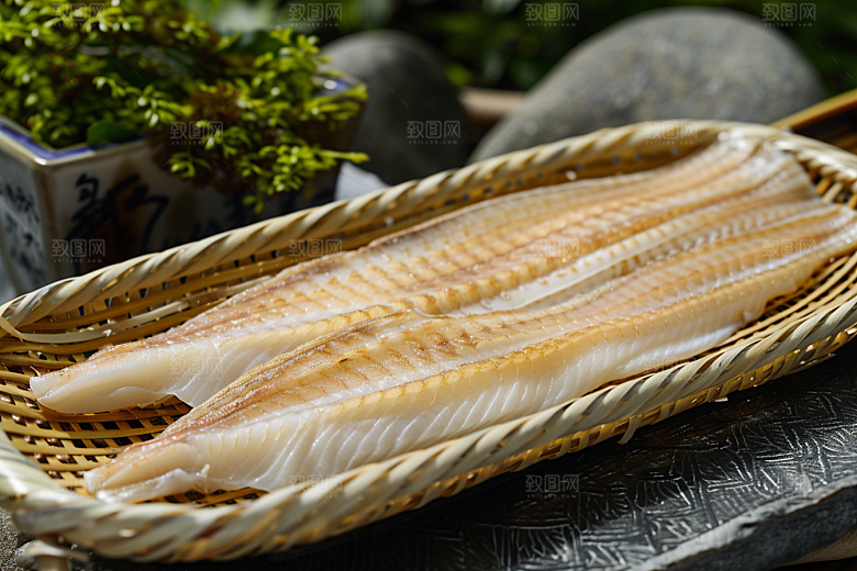 美味生鱼片日料鱼肉摄影图