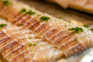 美味生鱼片鱼肉美食摄影图