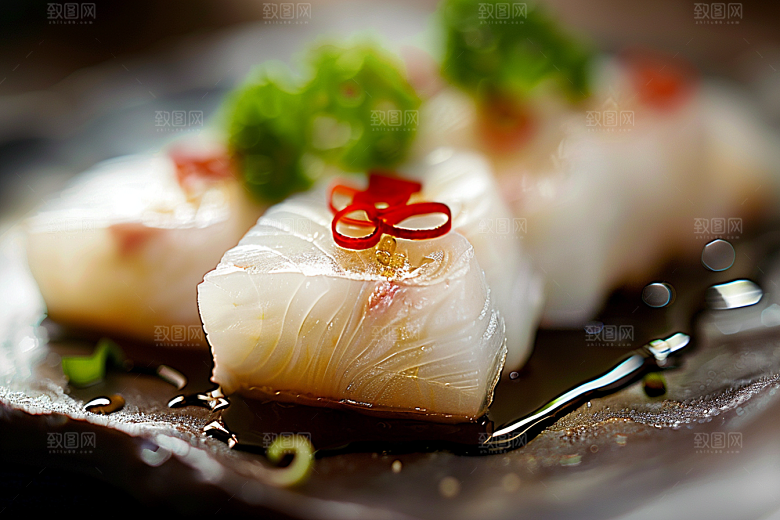 美味生鱼片高清美食摄影图