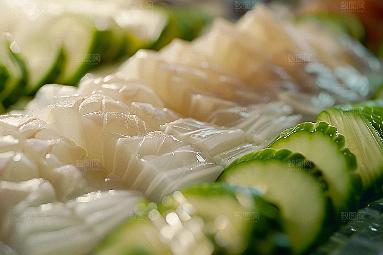 美味生鱼片食材海鲜摄影图