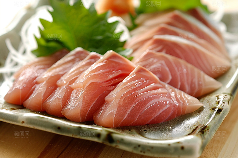 美味生鱼片鱼肉美味摄影图