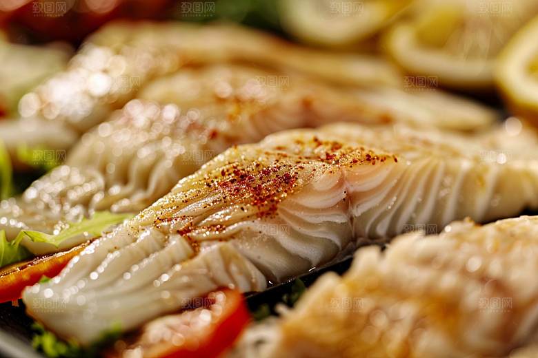美味生鱼片鱼肉新鲜摄影图