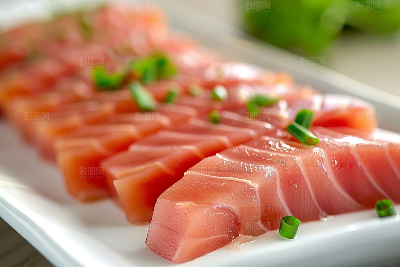 美味生鱼片美食食材摄影图