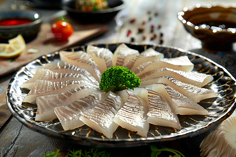 美味生鱼片日料美味摄影图