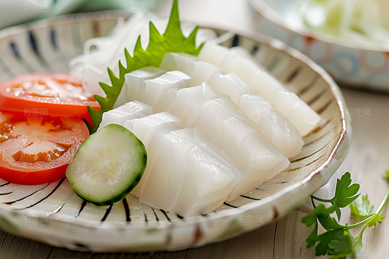 美味生鱼片鱼肉美味摄影图