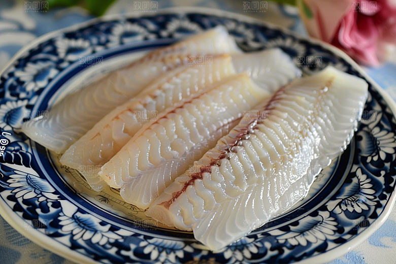 美味生鱼片冰箱食材摄影图