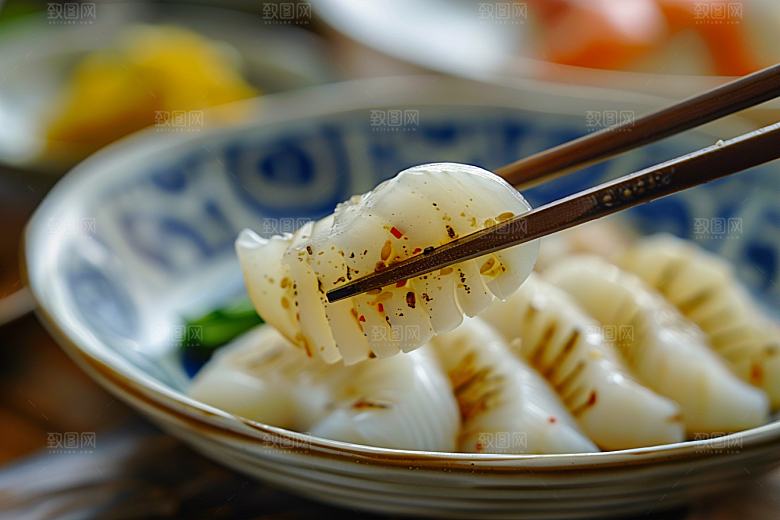美味生鱼片高清鱼肉摄影图