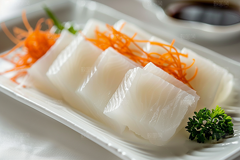 美味生鱼片美食食材摄影图