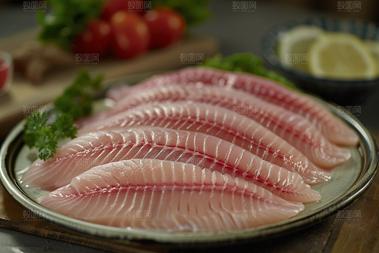 美味生鱼片高清鱼肉摄影图