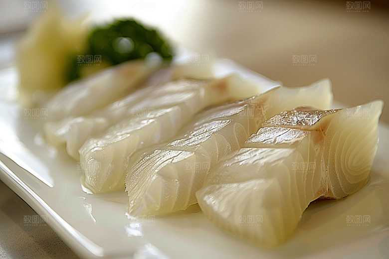 美味生鱼片美食海鲜摄影图