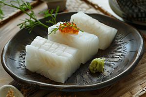 美味生鱼片食材日料摄影图