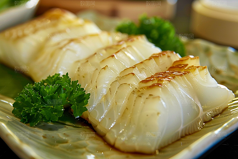 美味生鱼片冰箱日料摄影图