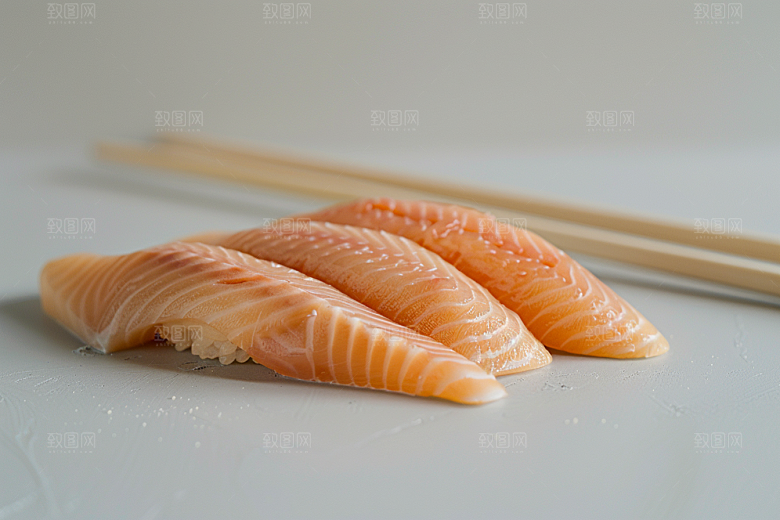 美味生鱼片日料食材摄影图