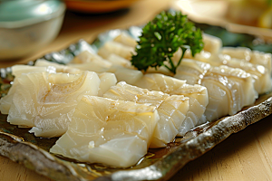 美味生鱼片食材海鲜摄影图