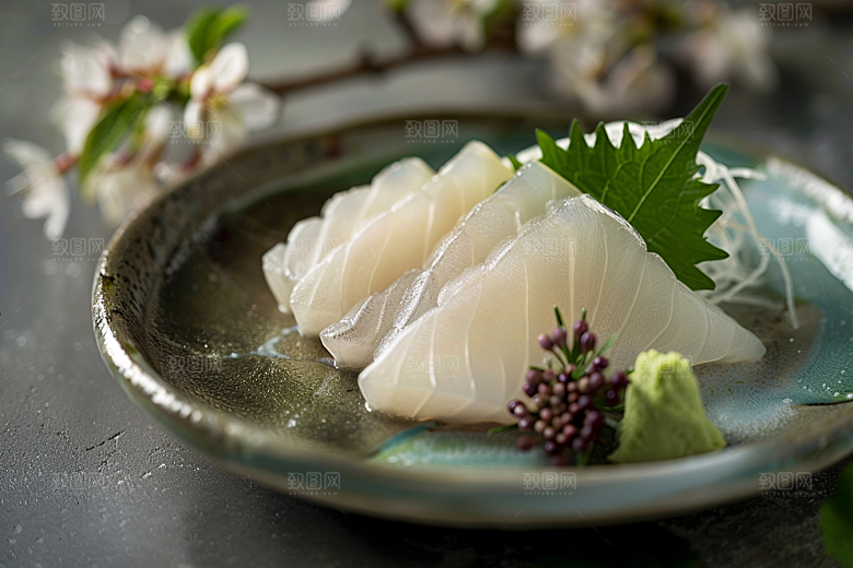 美味生鱼片日料海鲜摄影图