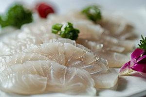 美味生鱼片新鲜刺身摄影图