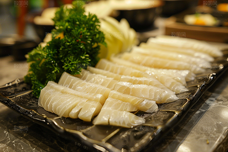 美味生鱼片美味海鲜摄影图