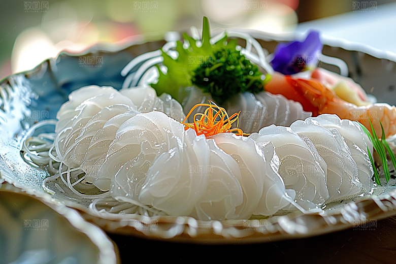 美味生鱼片海鲜新鲜摄影图
