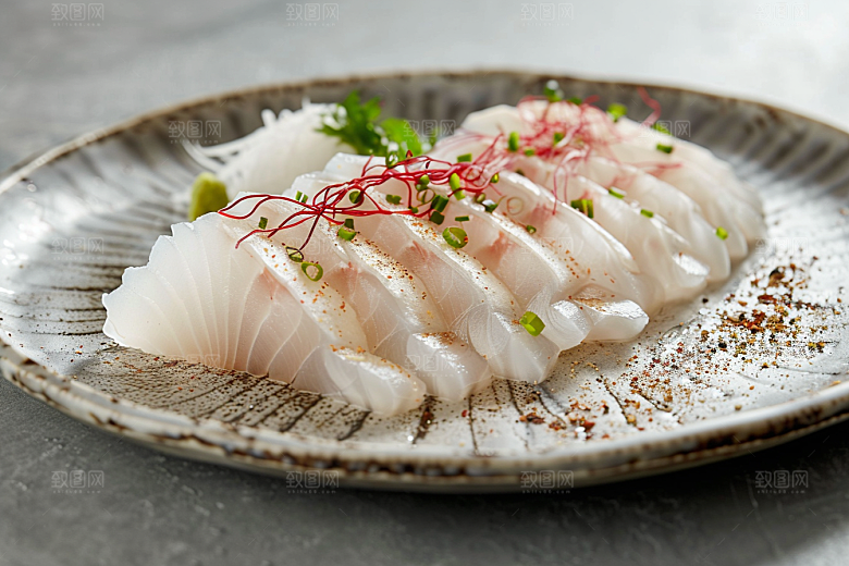 美味生鱼片食材刺身摄影图