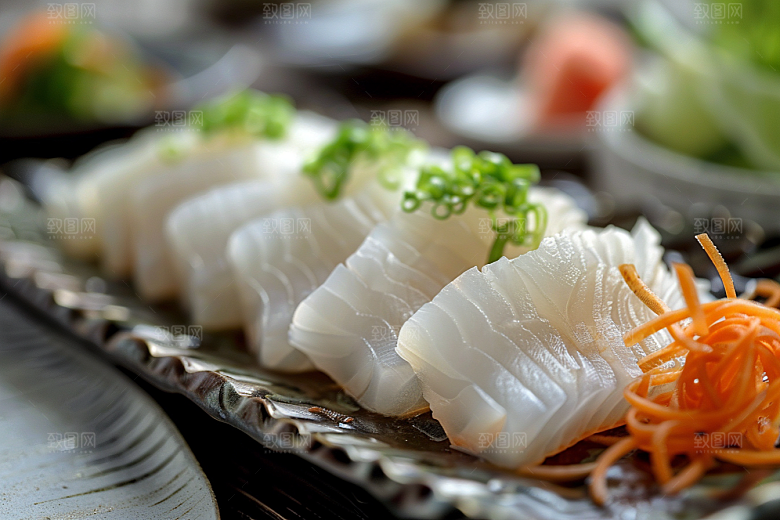 美味生鱼片美食刺身摄影图
