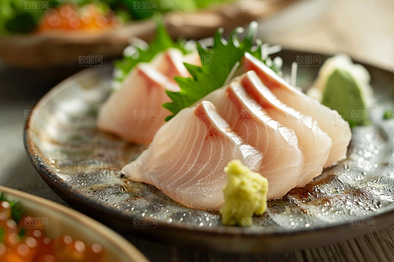 美味生鱼片新鲜海鲜摄影图