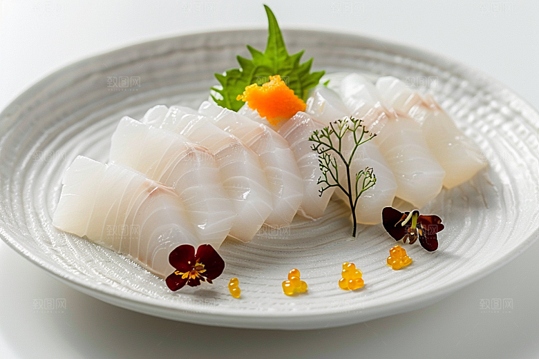 美味生鱼片高清鱼肉摄影图