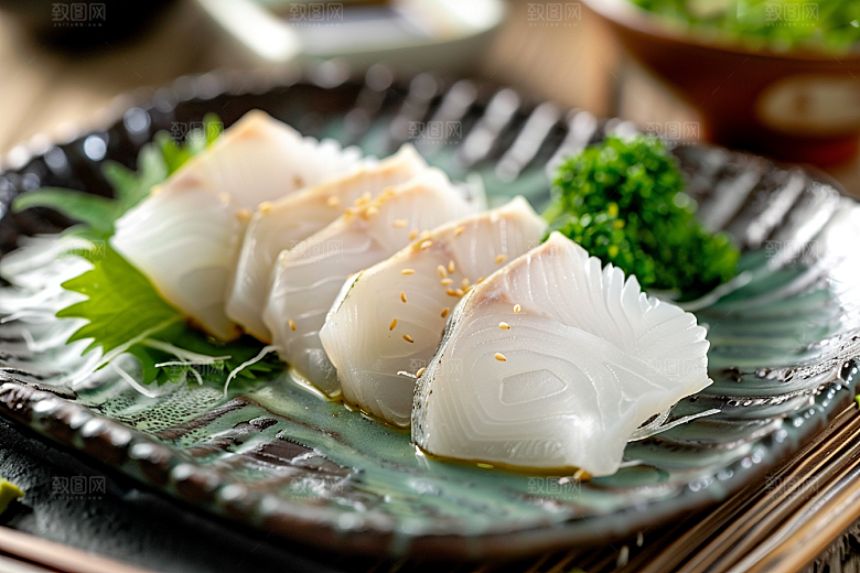 美味生鱼片高清美味摄影图