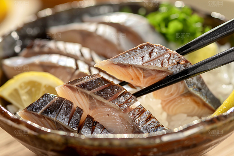 美味生鱼片日料食材摄影图