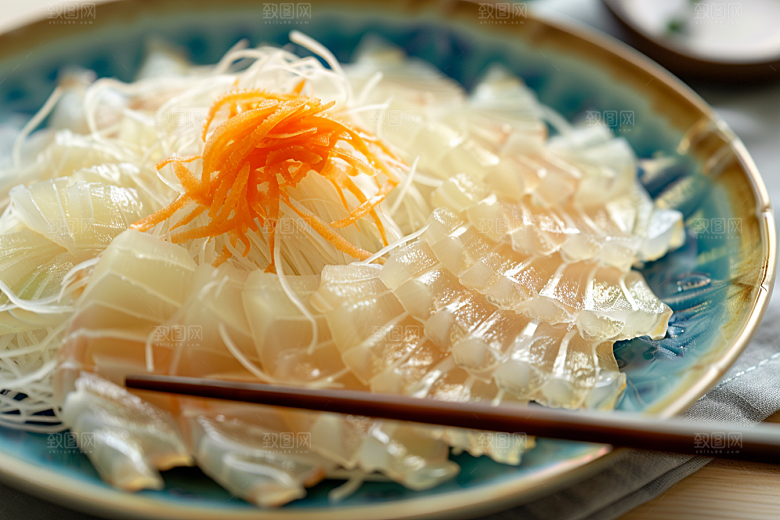 美味生鱼片鱼生美味摄影图
