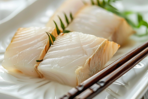 美味生鱼片冰箱食材摄影图