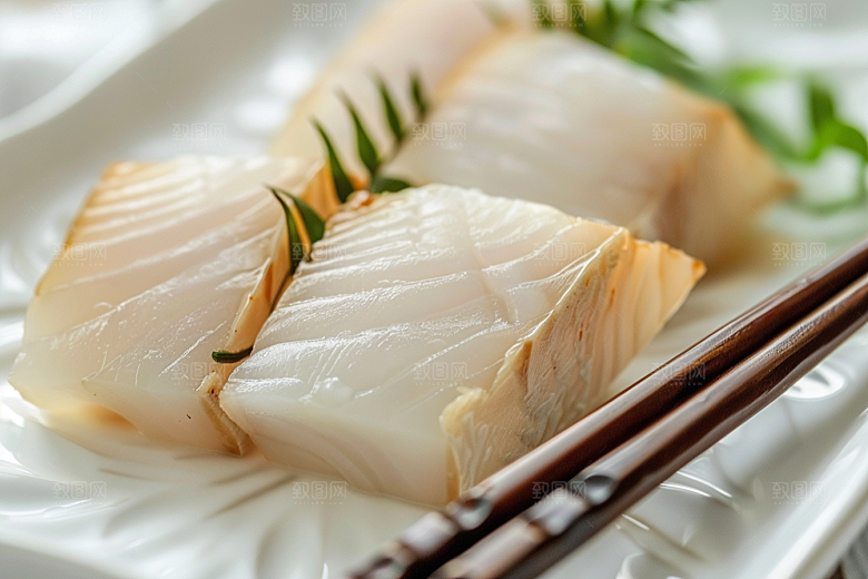 美味生鱼片冰箱食材摄影图