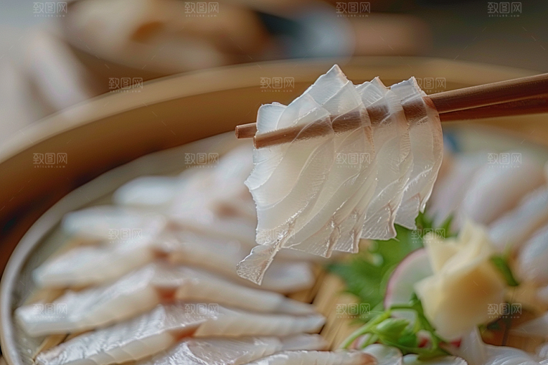 美味生鱼片美味海鲜摄影图