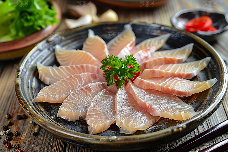 美味生鱼片刺身美食摄影图