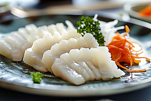 美味生鱼片鱼生食材摄影图