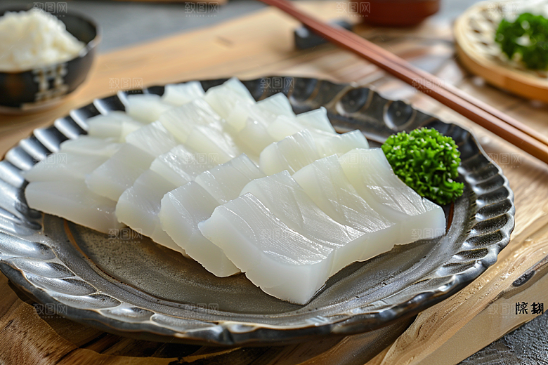 美味生鱼片美食日料摄影图