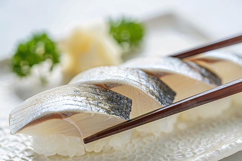 美味生鱼片冰箱食材摄影图