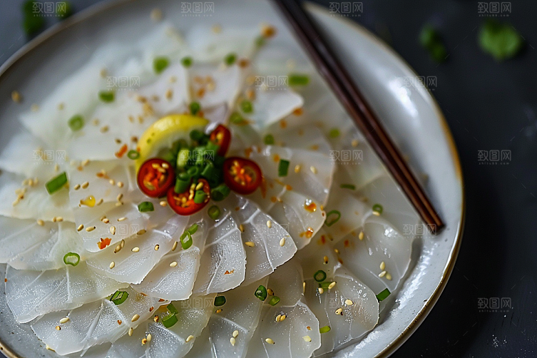 美味生鱼片高清新鲜摄影图