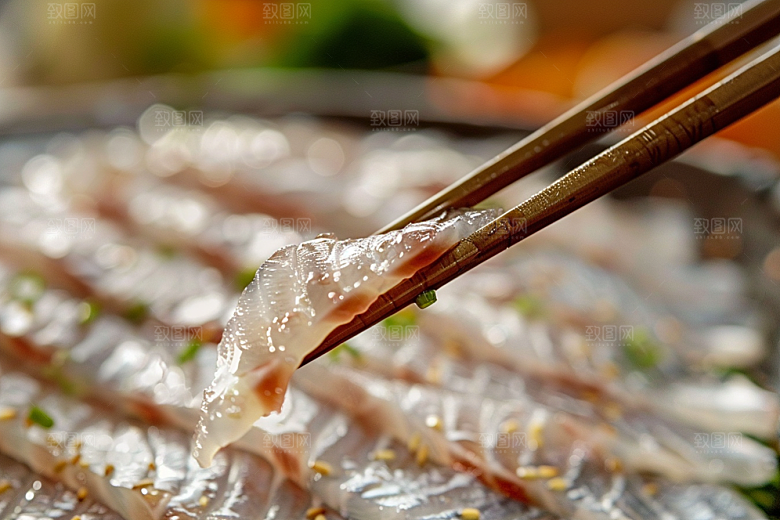 美味生鱼片鱼肉美味摄影图