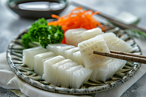 美味生鱼片鱼生食材摄影图