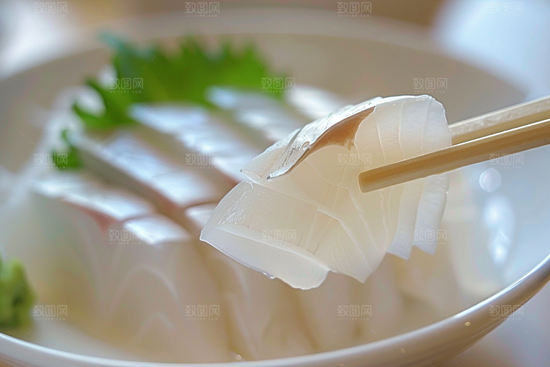 美味生鱼片高清冰箱摄影图