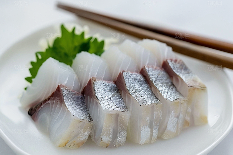 美味生鱼片鱼肉美味摄影图
