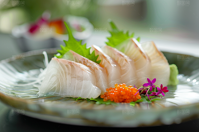 美味生鱼片美食美味摄影图