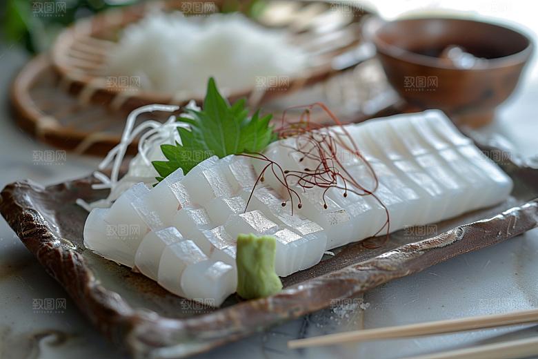 美味生鱼片食材日料摄影图