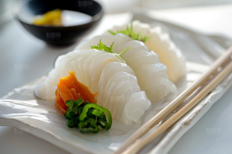美味生鱼片食材鱼生摄影图